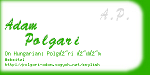 adam polgari business card